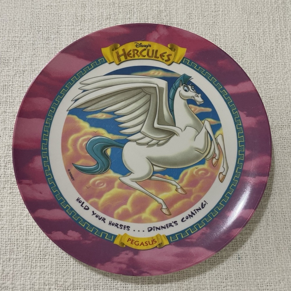 1997 McDonald's Disney's "Pegasus" Hold‎ Your Horses...Dinner's Coming Plate